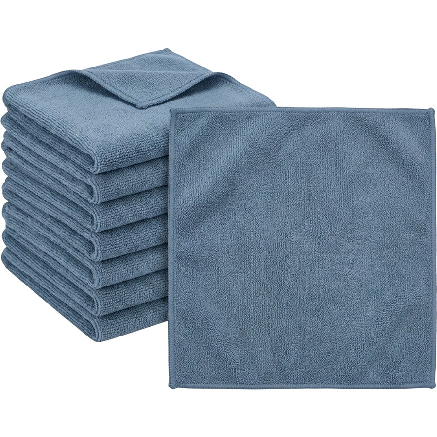 Kovev Microfiber Dish Cloths Set of 8 28 x 28 cm Slate Blue